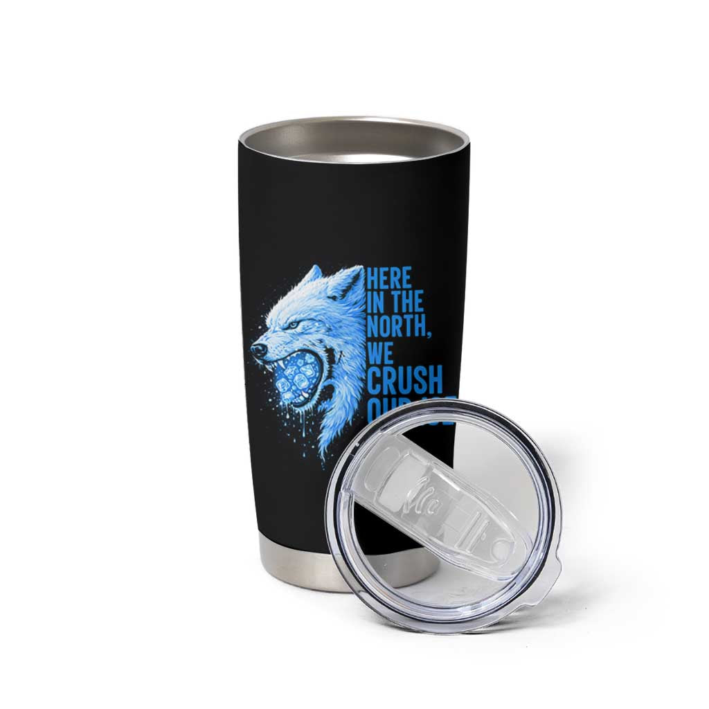 Crush Ice Tumbler Cup Wolf Human Rights Protest