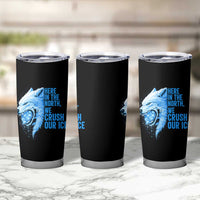 Crush Ice Tumbler Cup Wolf Human Rights Protest