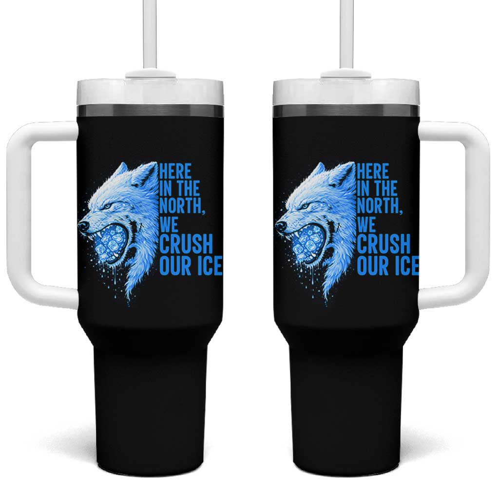 Crush Ice Tumbler With Handle Wolf Human Rights Protest