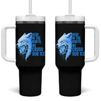 Crush Ice Tumbler With Handle Wolf Human Rights Protest