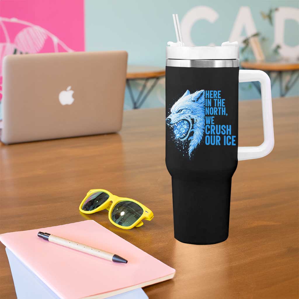 Crush Ice Tumbler With Handle Wolf Human Rights Protest