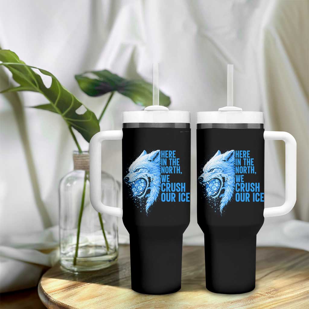 Crush Ice Tumbler With Handle Wolf Human Rights Protest