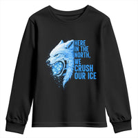 Crush Ice Youth Sweatshirt Wolf Human Rights Protest