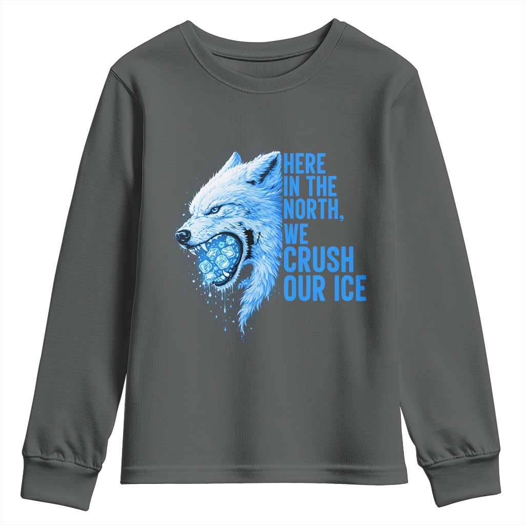 Crush Ice Youth Sweatshirt Wolf Human Rights Protest