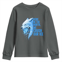 Crush Ice Youth Sweatshirt Wolf Human Rights Protest