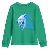 Crush Ice Youth Sweatshirt Wolf Human Rights Protest