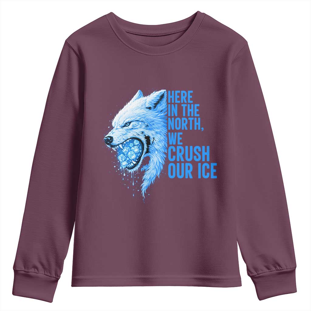 Crush Ice Youth Sweatshirt Wolf Human Rights Protest