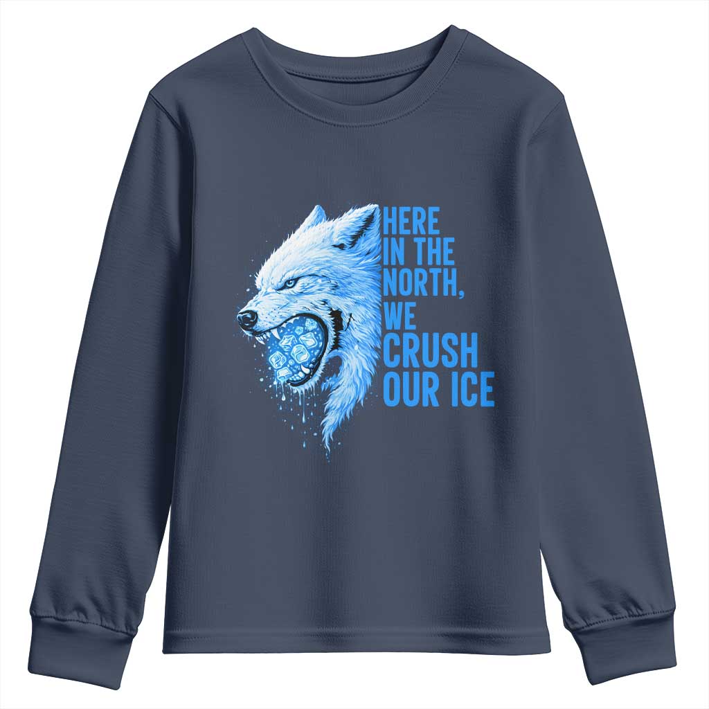 Crush Ice Youth Sweatshirt Wolf Human Rights Protest