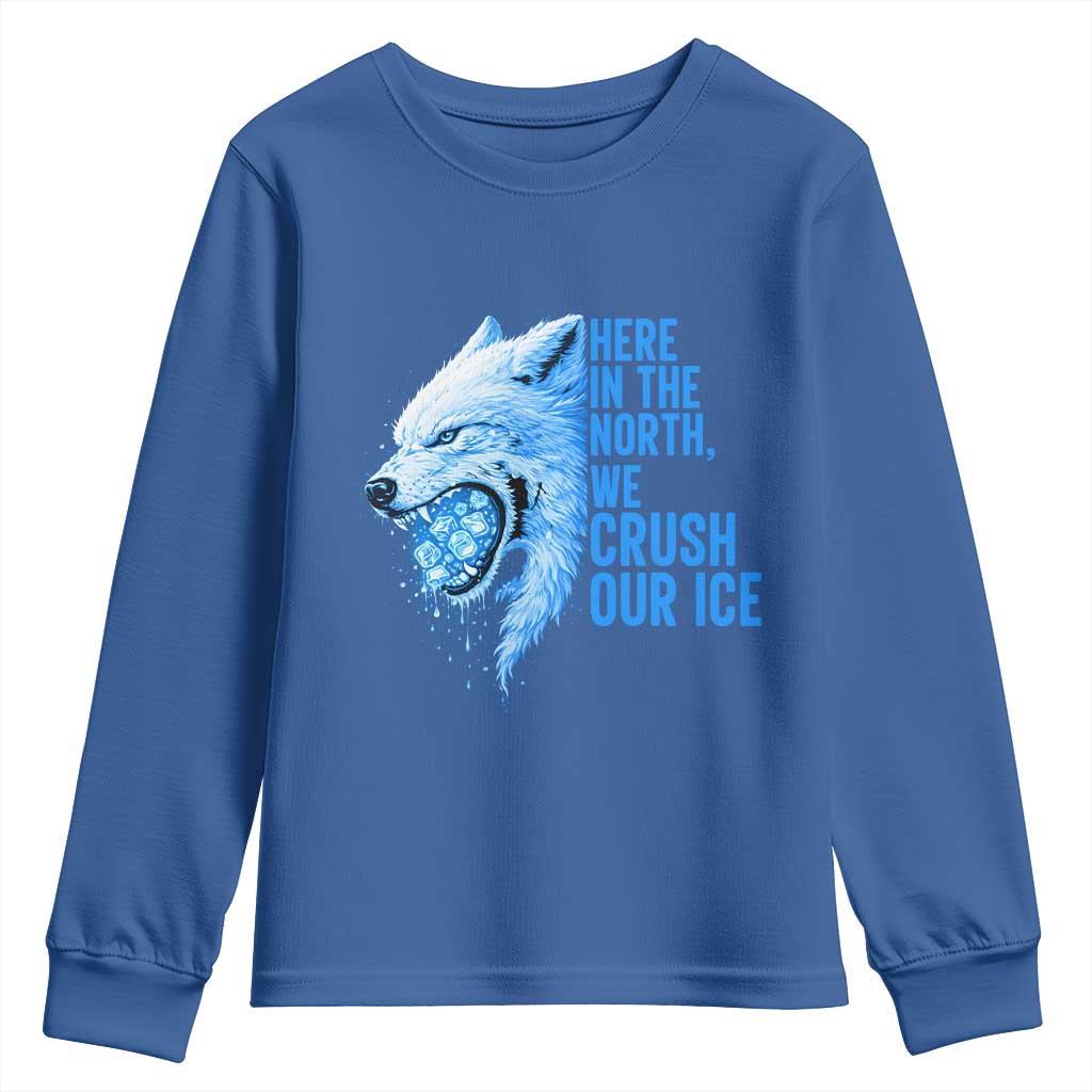 Crush Ice Youth Sweatshirt Wolf Human Rights Protest