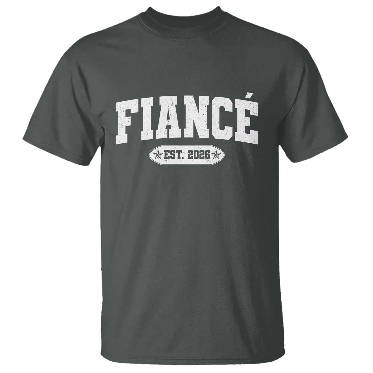 Fiance Est 2026 T Shirt Future Mr. and Mrs. Boyfriend Engagement Gift