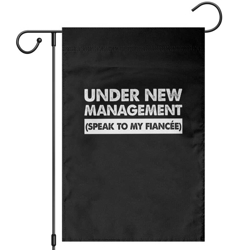 Funny Fiancé Garden Flag Engagement Gift For Fiance Bachelor Party