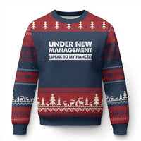Funny Fiancé Ugly Christmas Sweater Engagement Gift For Fiance Bachelor Party