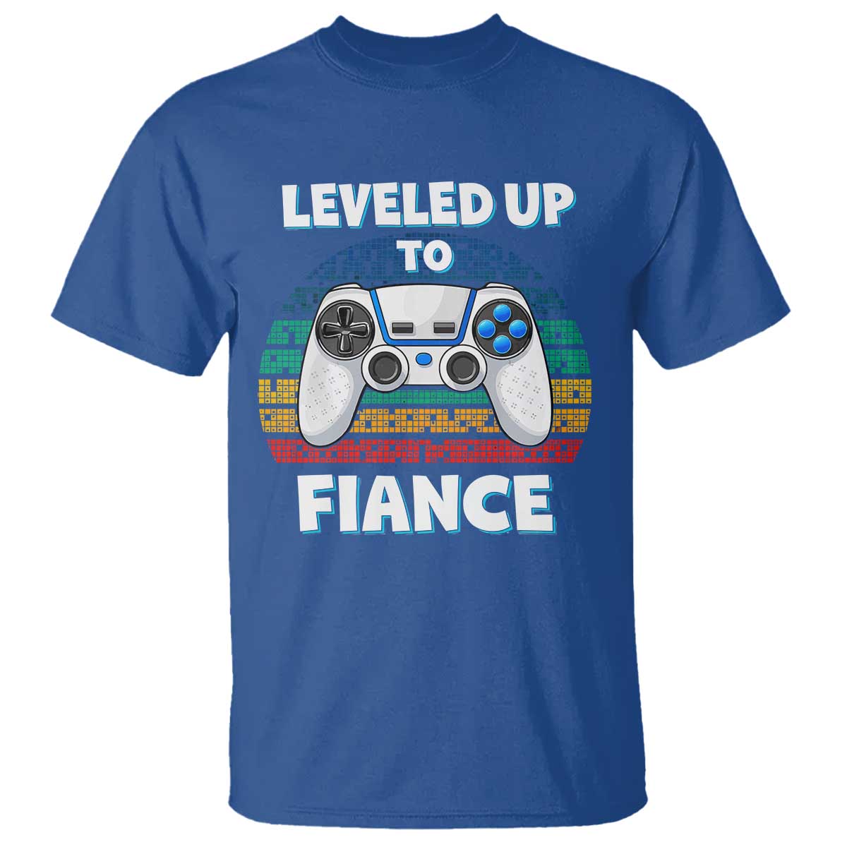 Leveled Up To Fiance T Shirt Retro Newly Engaged Gifts For Him