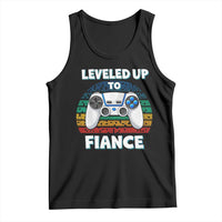 Leveled Up To Fiance Tank Top Retro Newly Engaged Gifts For Him