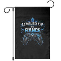 Leveled Up To Fiance Garden Flag Newly Engaged Gifts For Him Gamer