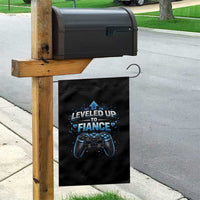 Leveled Up To Fiance Garden Flag Newly Engaged Gifts For Him Gamer