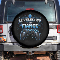 Leveled Up To Fiance Spare Tire Cover Newly Engaged Gifts For Him Gamer