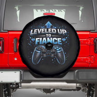 Leveled Up To Fiance Spare Tire Cover Newly Engaged Gifts For Him Gamer