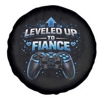 Leveled Up To Fiance Spare Tire Cover Newly Engaged Gifts For Him Gamer