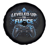 Leveled Up To Fiance Spare Tire Cover Newly Engaged Gifts For Him Gamer