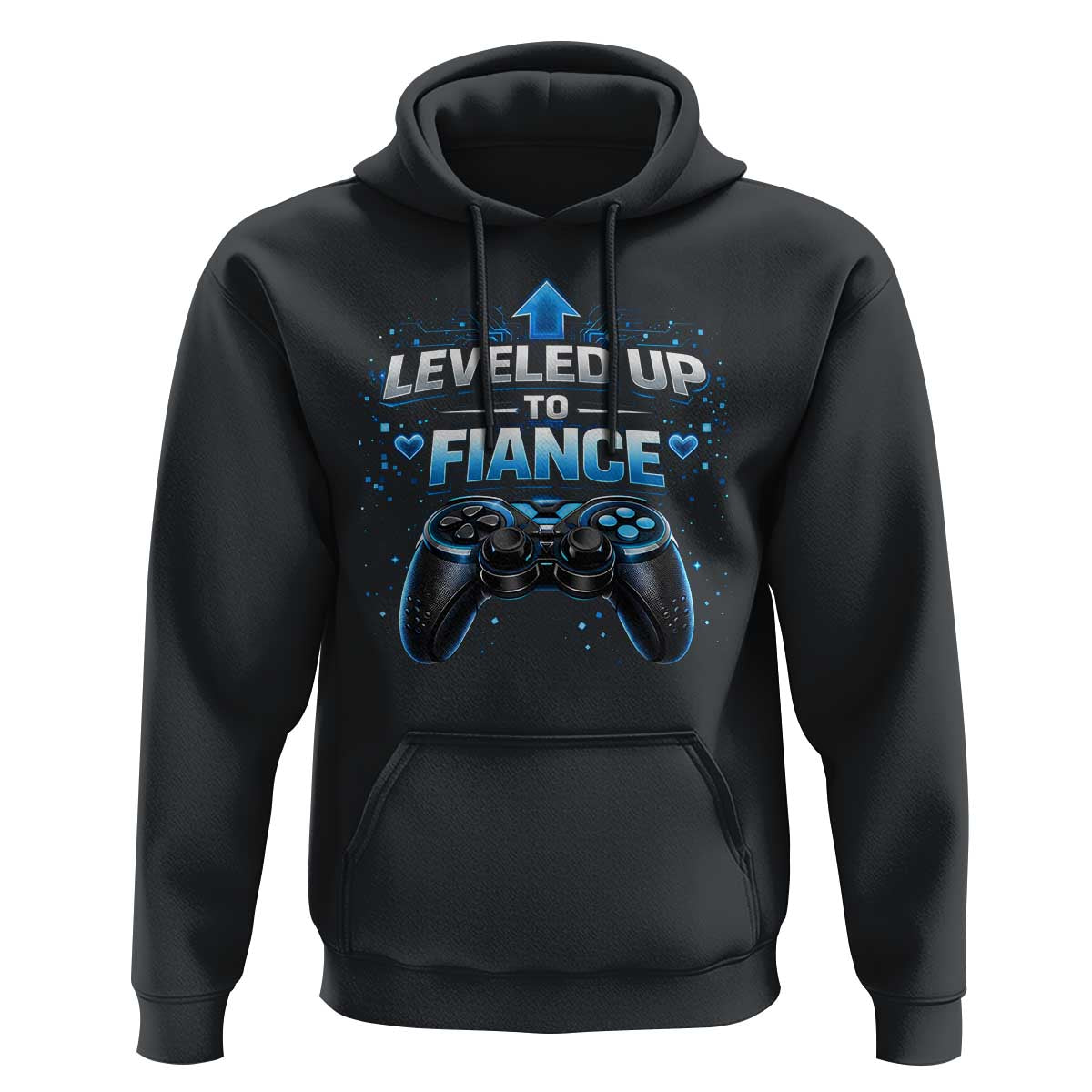 Leveled Up To Fiance Hoodie Newly Engaged Gifts For Him Gamer