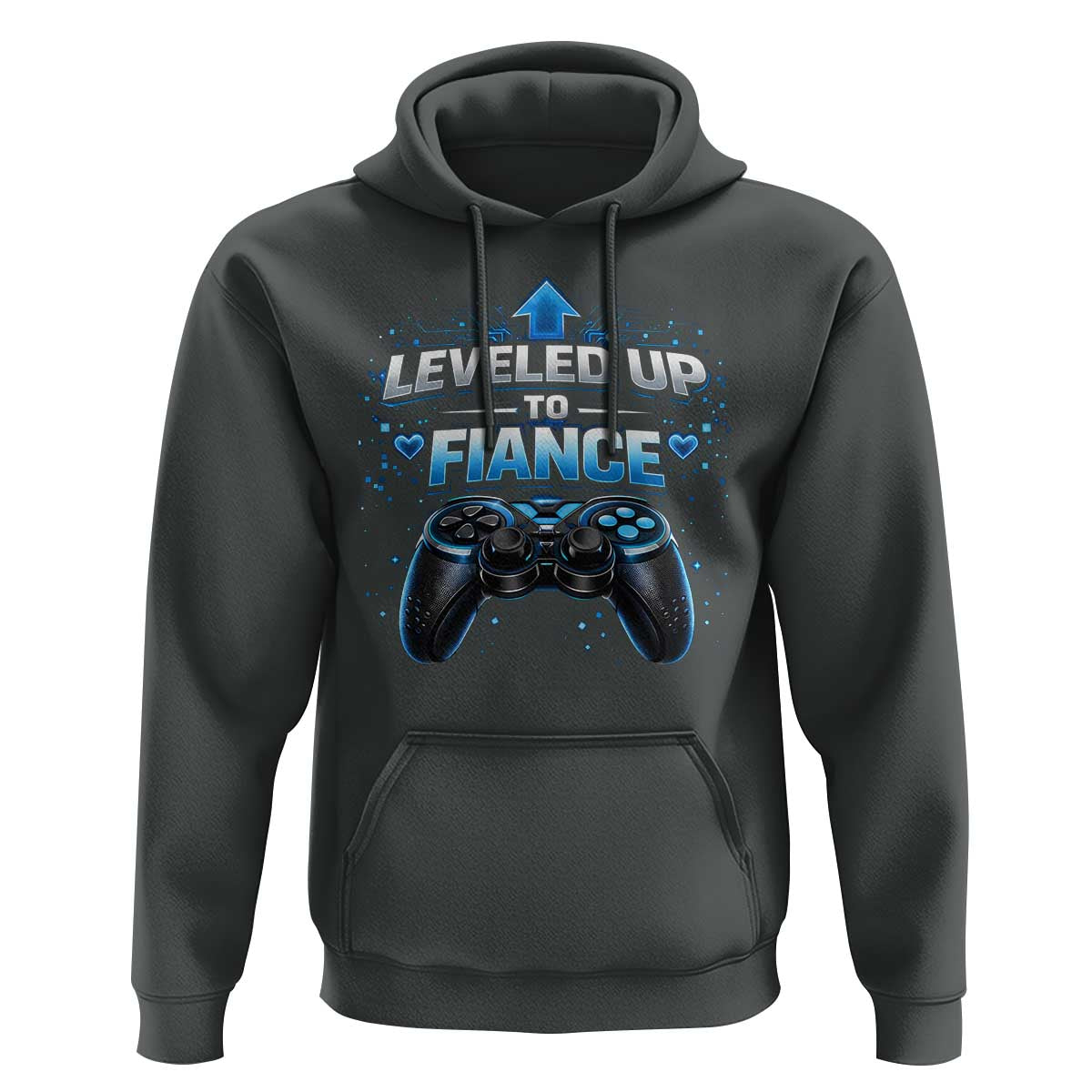 Leveled Up To Fiance Hoodie Newly Engaged Gifts For Him Gamer