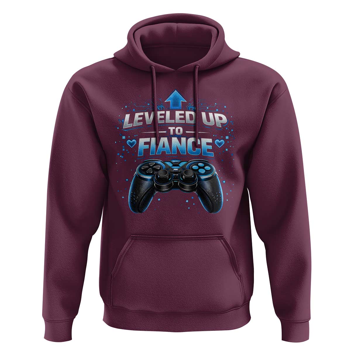 Leveled Up To Fiance Hoodie Newly Engaged Gifts For Him Gamer