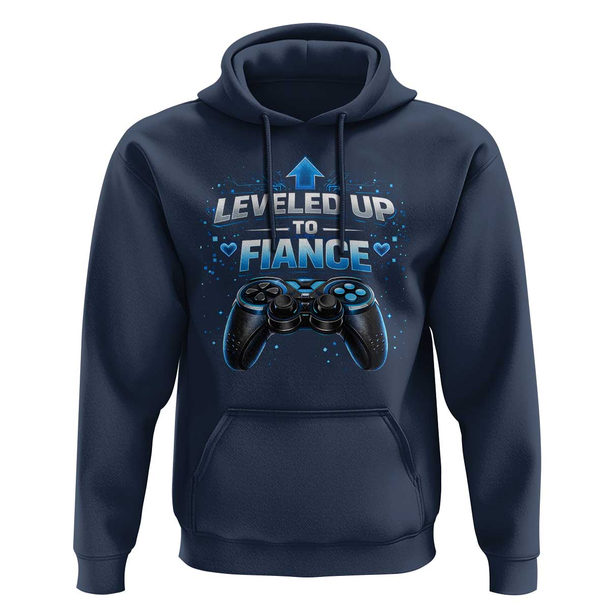 Leveled Up To Fiance Hoodie Newly Engaged Gifts For Him Gamer