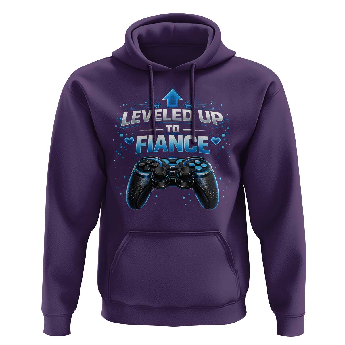 Leveled Up To Fiance Hoodie Newly Engaged Gifts For Him Gamer
