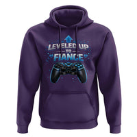 Leveled Up To Fiance Hoodie Newly Engaged Gifts For Him Gamer