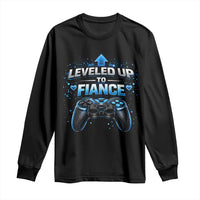 Leveled Up To Fiance Long Sleeve Shirt Newly Engaged Gifts For Him Gamer