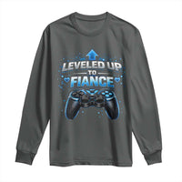 Leveled Up To Fiance Long Sleeve Shirt Newly Engaged Gifts For Him Gamer