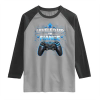 Leveled Up To Fiance Raglan Shirt Newly Engaged Gifts For Him Gamer