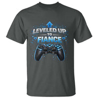 Leveled Up To Fiance T Shirt Newly Engaged Gifts For Him Gamer
