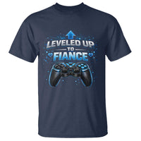 Leveled Up To Fiance T Shirt Newly Engaged Gifts For Him Gamer