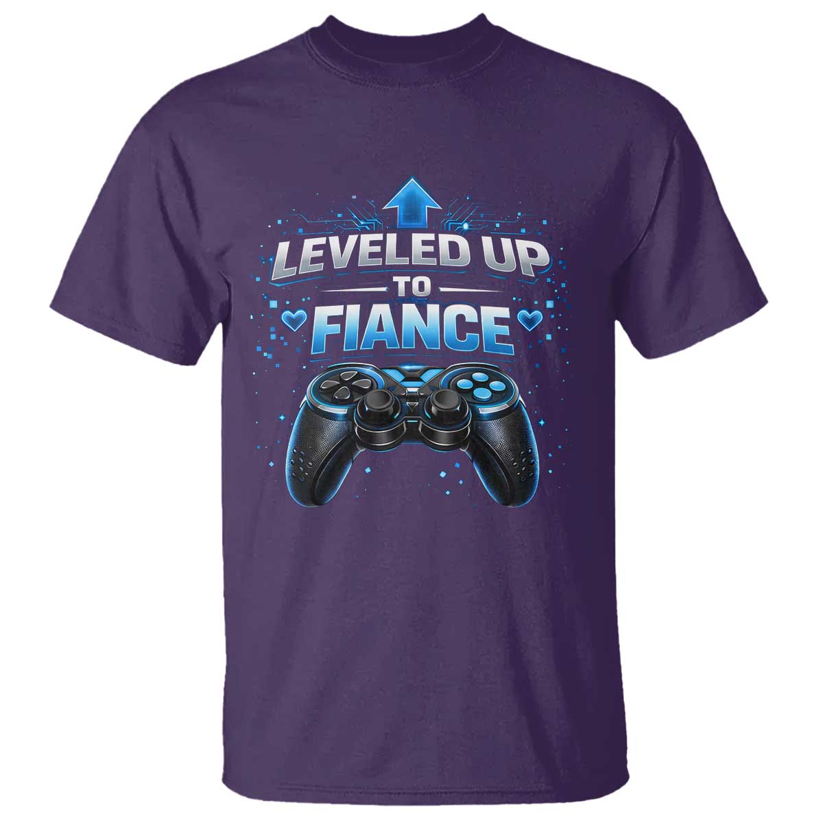 Leveled Up To Fiance T Shirt Newly Engaged Gifts For Him Gamer