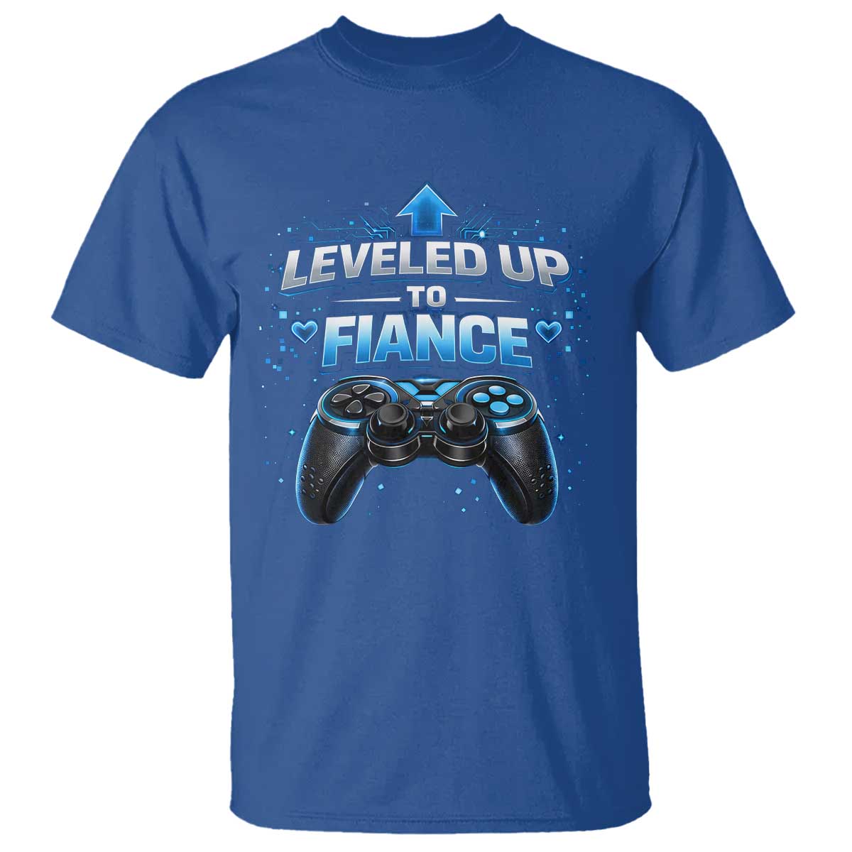 Leveled Up To Fiance T Shirt Newly Engaged Gifts For Him Gamer