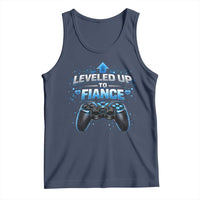Leveled Up To Fiance Tank Top Newly Engaged Gifts For Him Gamer