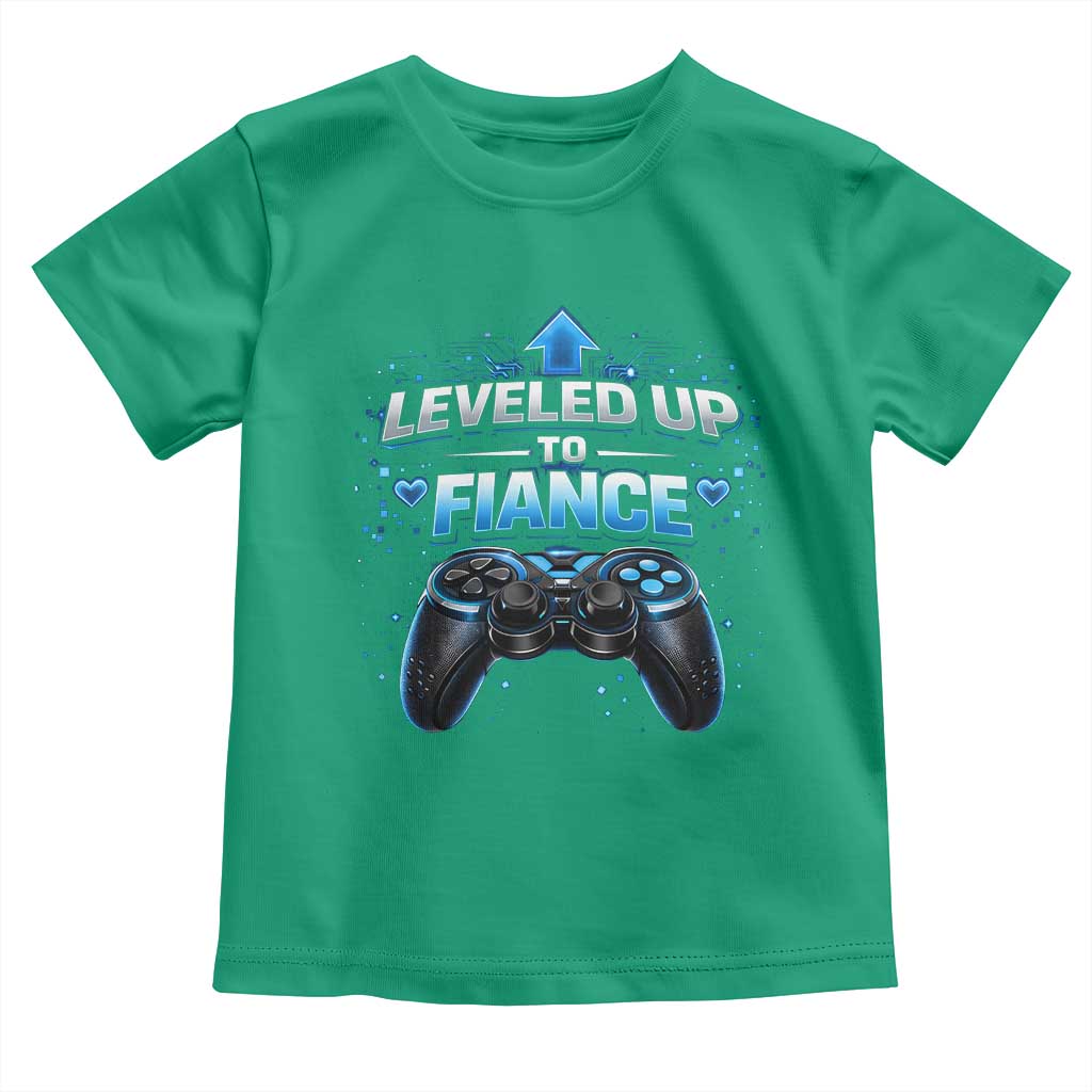 Leveled Up To Fiance Toddler T Shirt Newly Engaged Gifts For Him Gamer