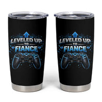 Leveled Up To Fiance Tumbler Cup Newly Engaged Gifts For Him Gamer