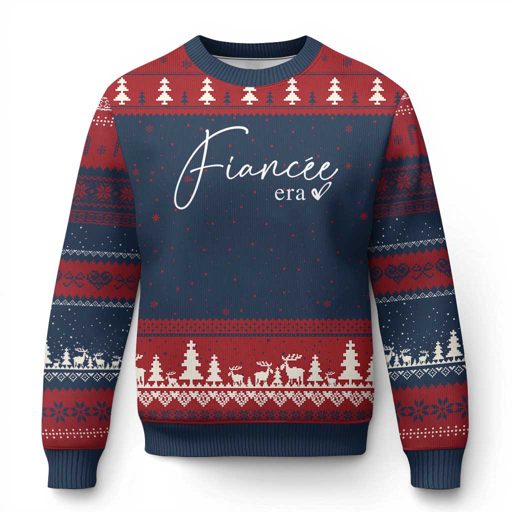 Fiancee Era Ugly Christmas Sweater Engaged Bride Bachelorette Outfits
