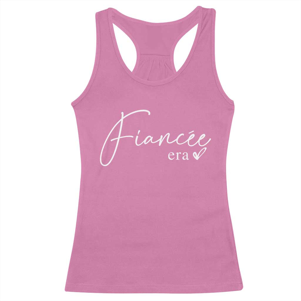 Fiancee Era Racerback Tank Top Engaged Bride Bachelorette Outfits