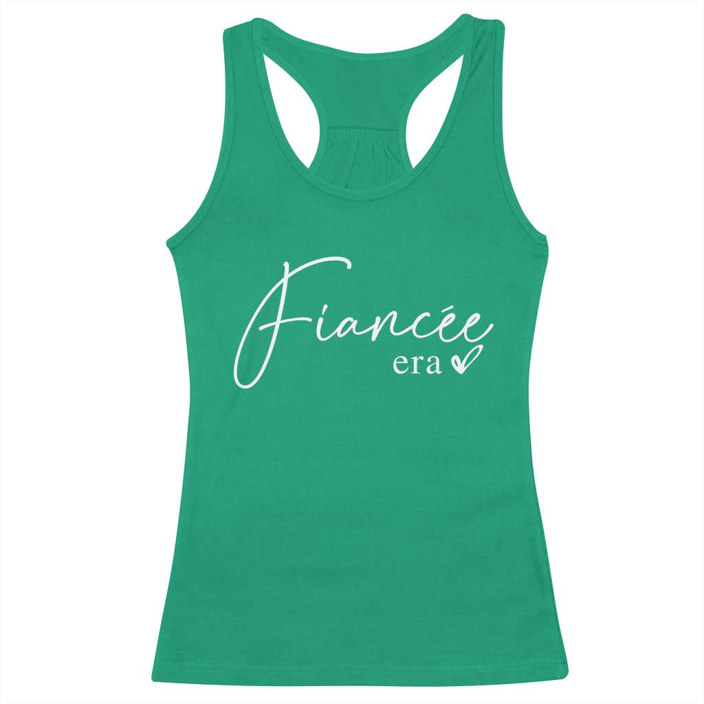 Fiancee Era Racerback Tank Top Engaged Bride Bachelorette Outfits