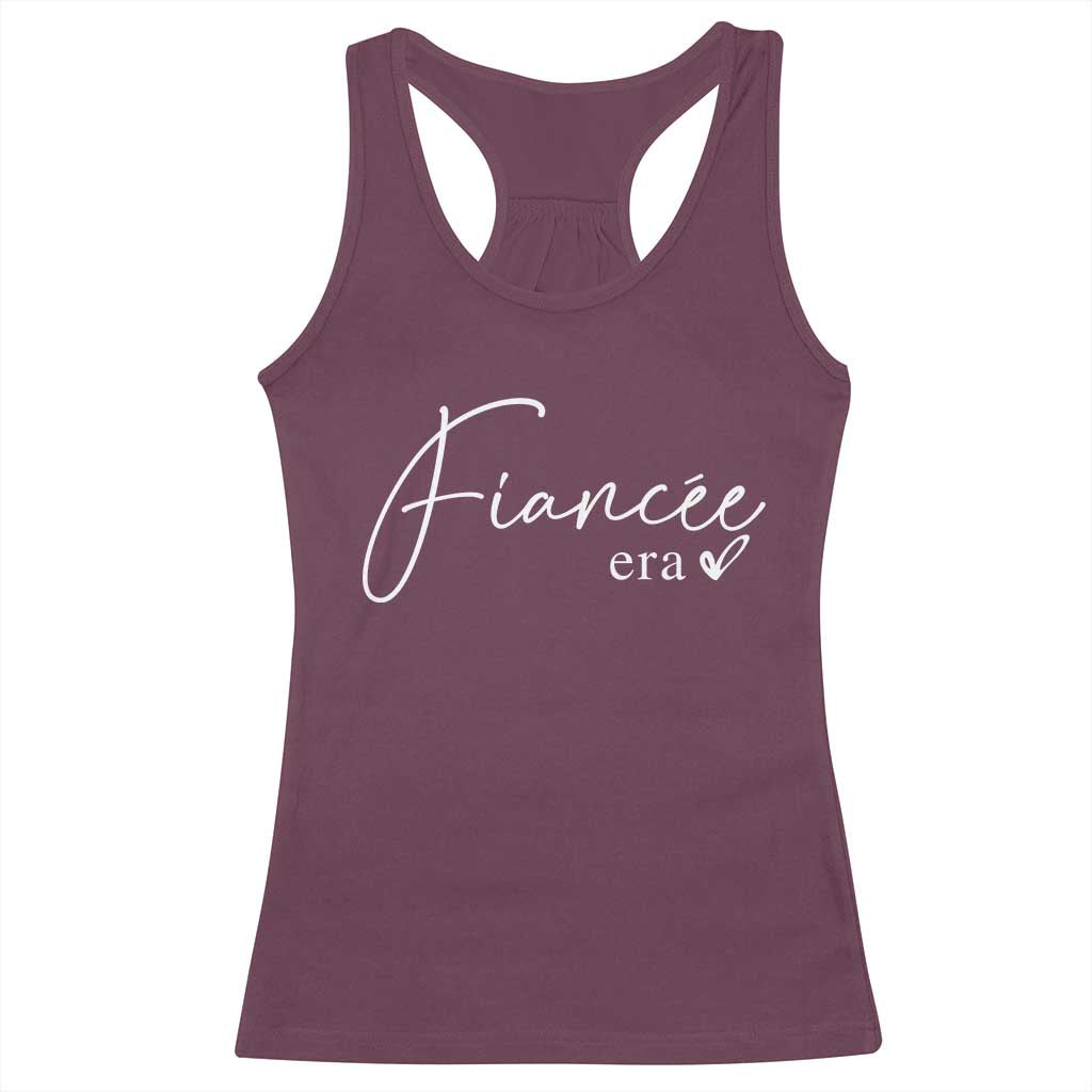 Fiancee Era Racerback Tank Top Engaged Bride Bachelorette Outfits
