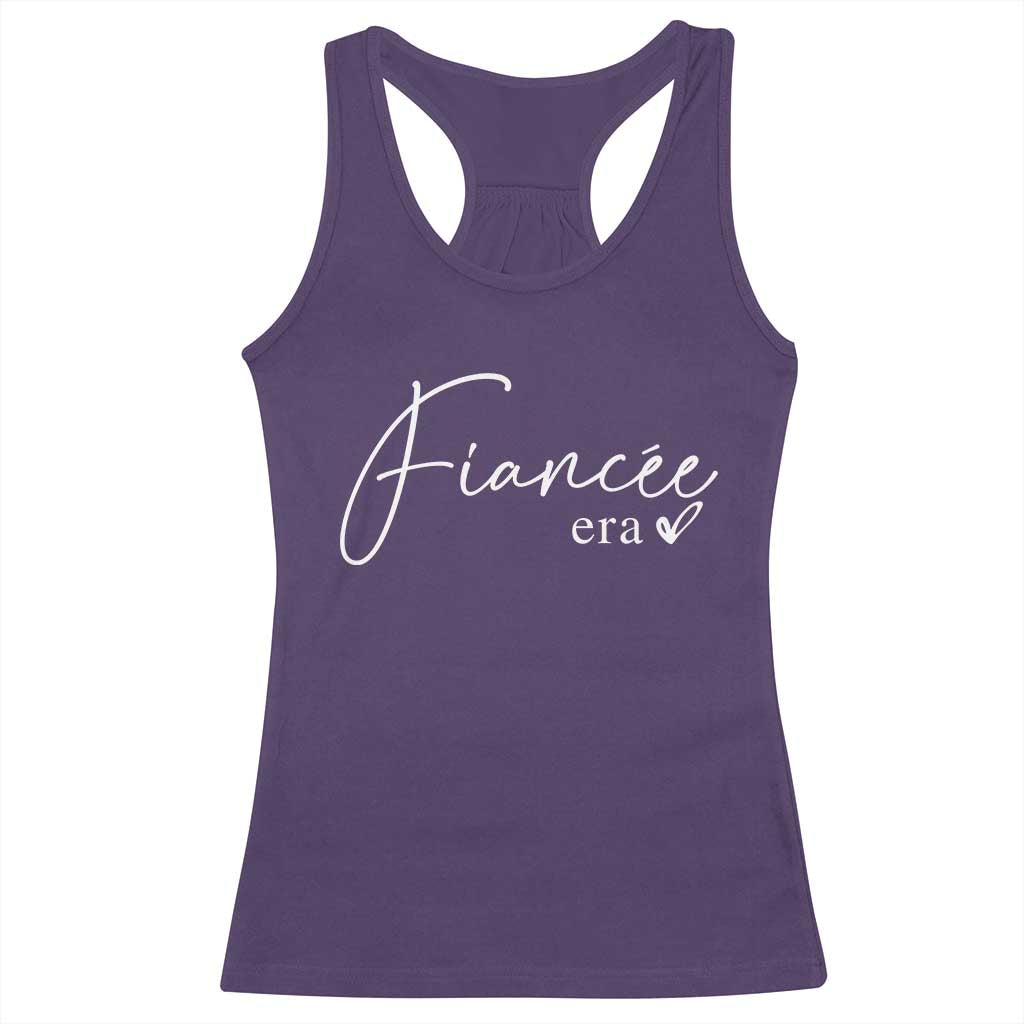 Fiancee Era Racerback Tank Top Engaged Bride Bachelorette Outfits