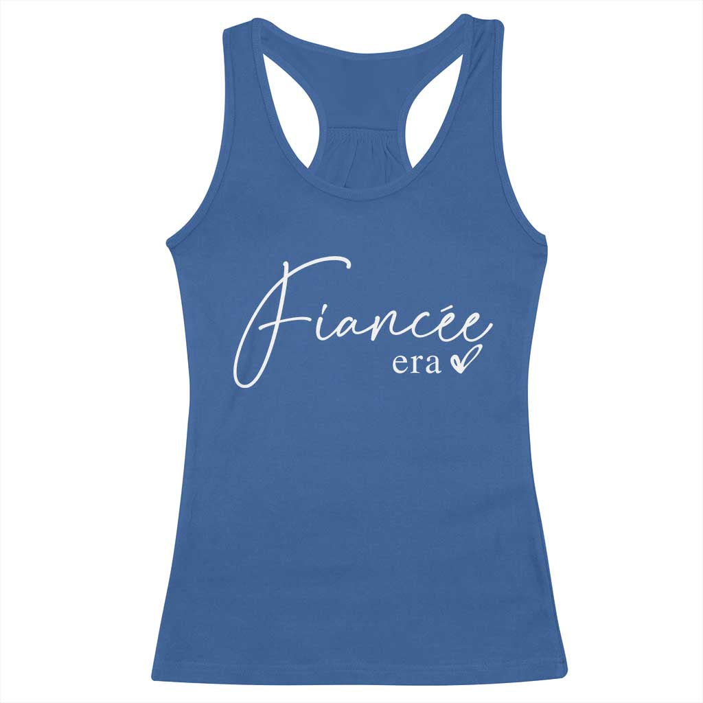 Fiancee Era Racerback Tank Top Engaged Bride Bachelorette Outfits