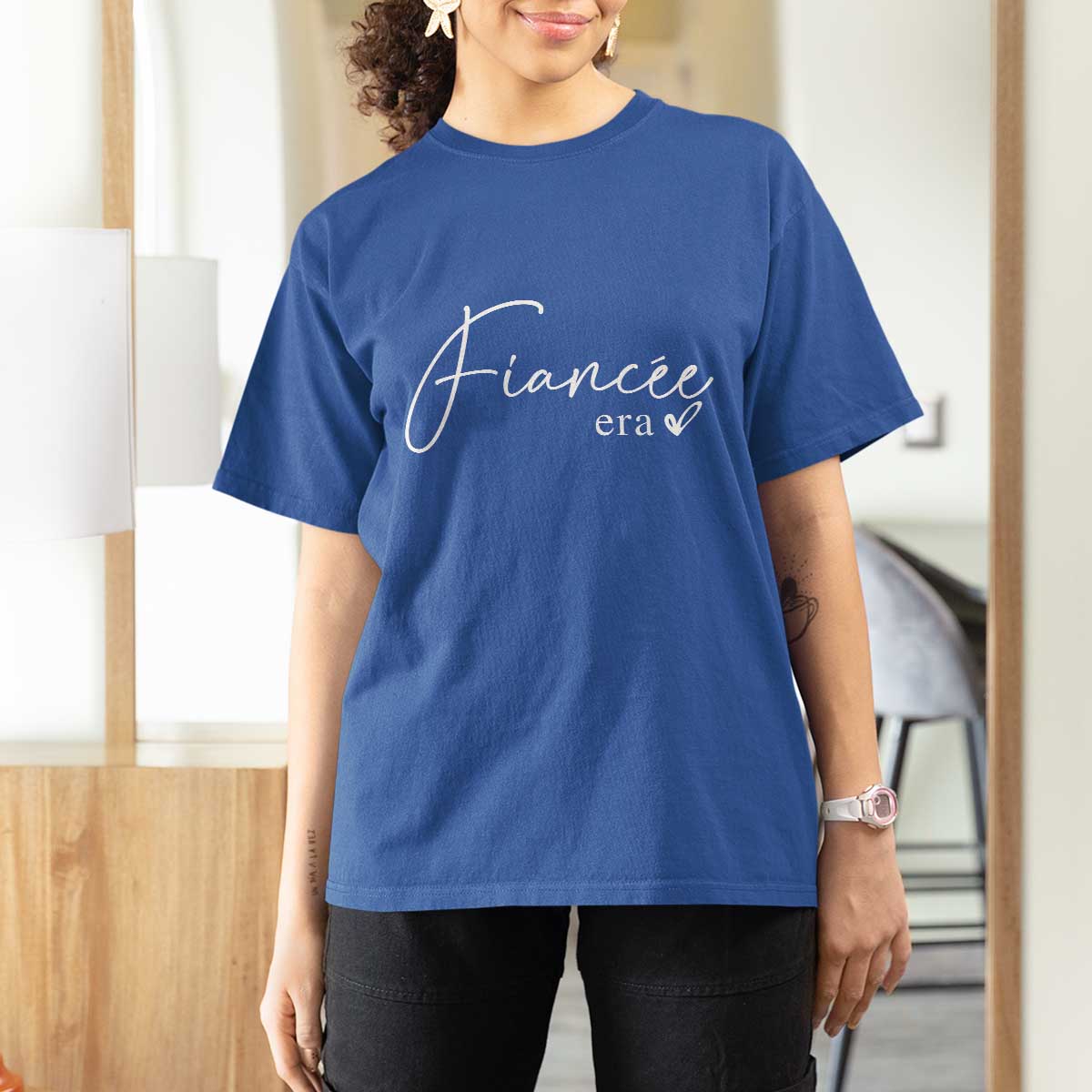 Fiancee Era T Shirt For Women Engaged Bride Bachelorette Outfits