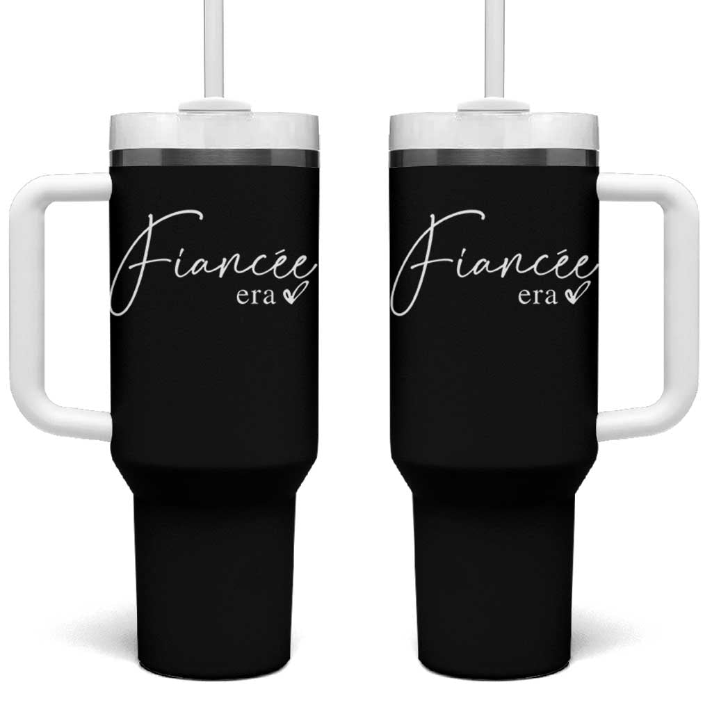 Fiancee Era Tumbler With Handle Engaged Bride Bachelorette Outfits