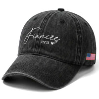 Fiancee Era Washed Cotton Baseball Cap Engaged Bride Bachelorette Outfits