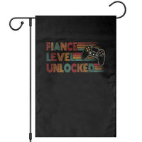 Fiance Level Unlocked Garden Flag Retro Engaged Gifts For Him Gamer